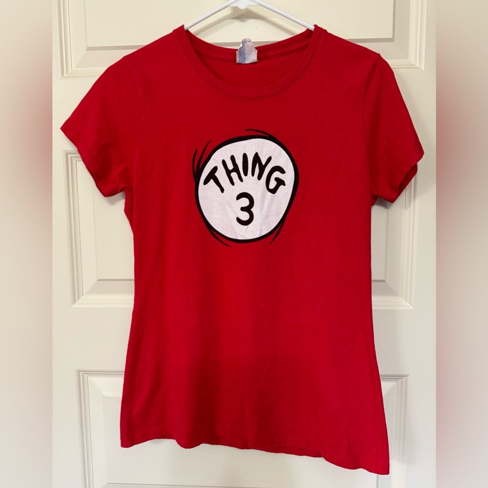 Dr. Seuss Thing 3 Women’s Short Sleeve Tee Shirt Small